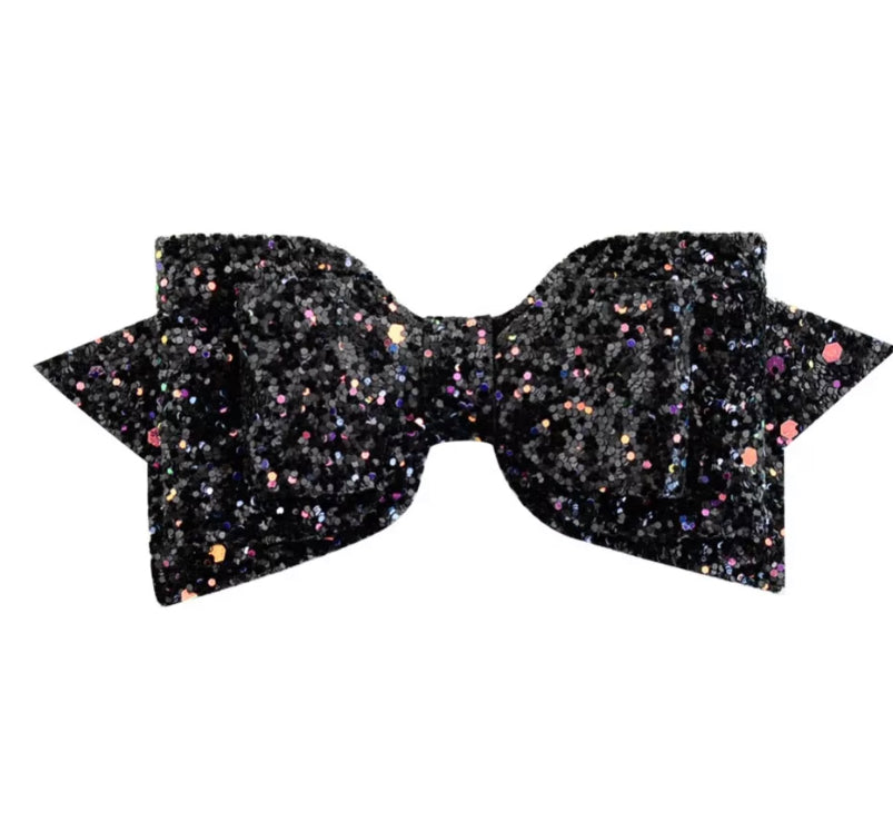 Glitter Bow hairpin